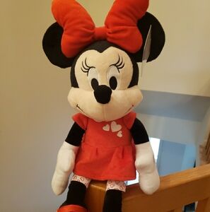Disney Minnie Mouse Valentine's Day Tall Plush NWT